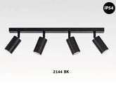 4 Lights Bar Adjustable - GU10 Black - Spot Lights - Lux Lighting