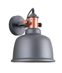 ALTA Interior Adjustable Bell With Copper Highlight Wall Lights