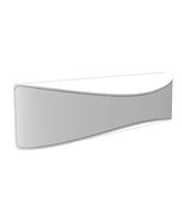 WALL S/M Up/Dn 7W CURVED Matt Wh 3K IP65 Opal Diff 350Lm