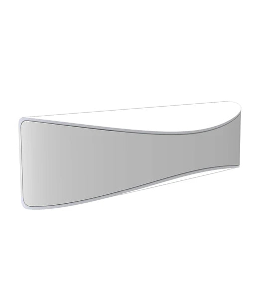 WALL S/M Up/Dn 7W CURVED Matt Wh 3K IP65 Opal Diff 350Lm
