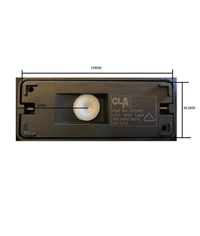 ATEN LED Exterior Surface Mounted Curved Up/Down Wall Lights IP65