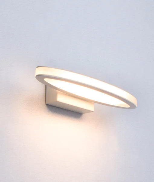 ATHENS City Series LED Interior Matte White Oval 1 Way Wall Light