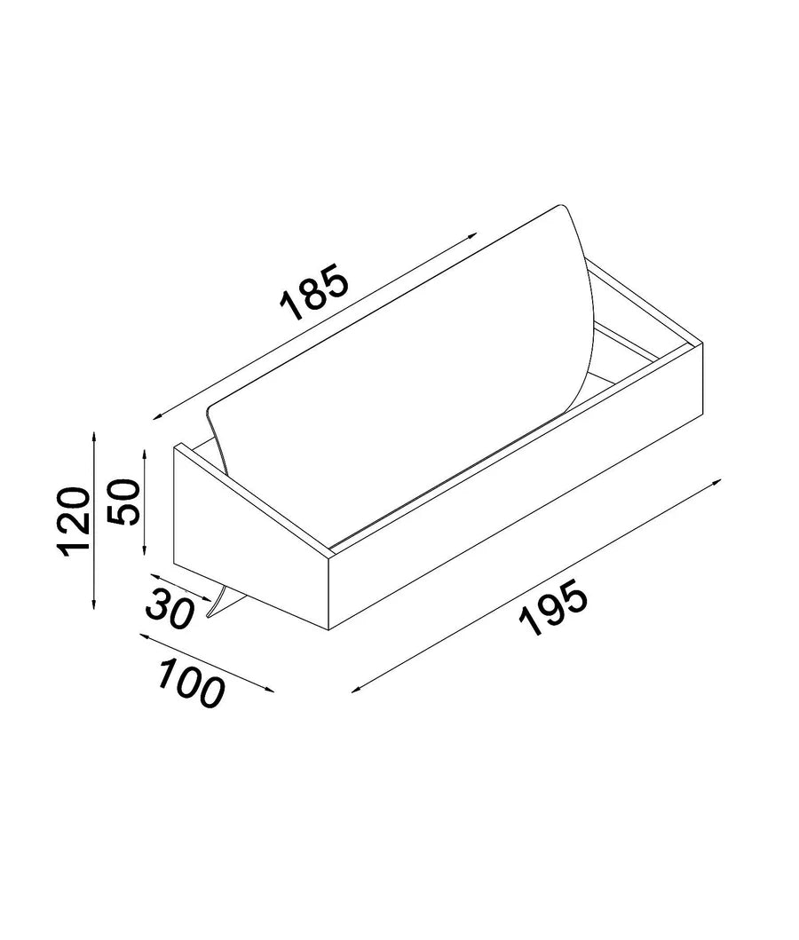 ATLANTA City Series LED Interior Tri-CCT Up/Down Rectangular Dimmable Wall Light