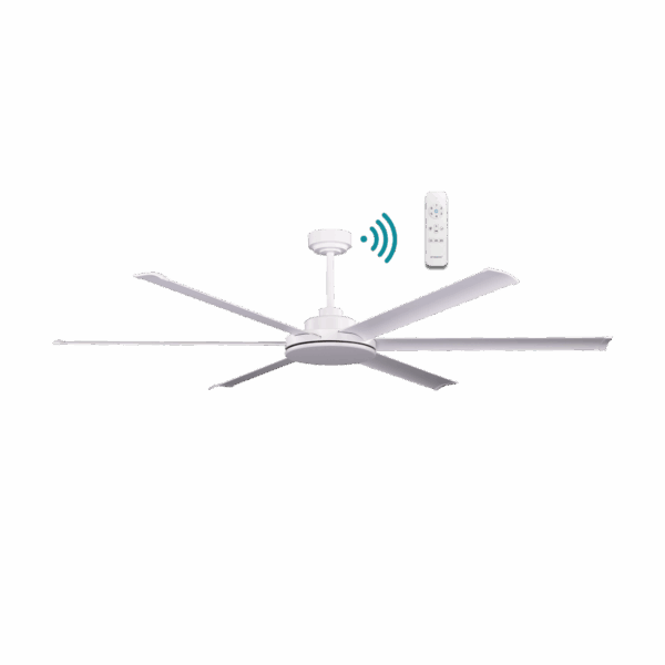 Albatross II DC WIFI & Remote Control Ceiling Fan Motor Only Matt White