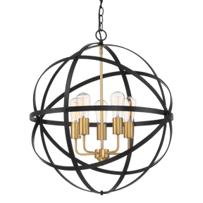 Apollo P8 BRZ/GLD 8 Light E27 90cm Orb Pendant Bronze Gold