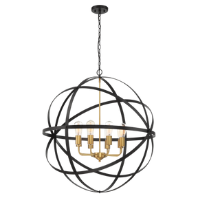 Apollo P8 BRZ/GLD 8 Light E27 90cm Orb Pendant Bronze Gold