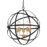 Apollo P5 BRZ/GLD 5 Light E27 60cm Orb Pendant Bronze Gold