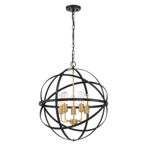 Apollo P5 BRZ/GLD 5 Light E27 60cm Orb Pendant Bronze Gold