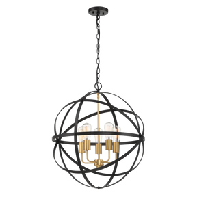 Apollo P3 BRZ/GLD 3 Light E27 40cm Orb Pendant Bronze Gold