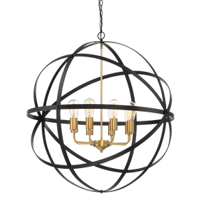 Apollo P8 BRZ/GLD 8 Light E27 90cm Orb Pendant Bronze Gold
