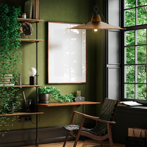 Benson S AGL 1 light Samll 30cm E27 Pendant Aged Gold Leaf