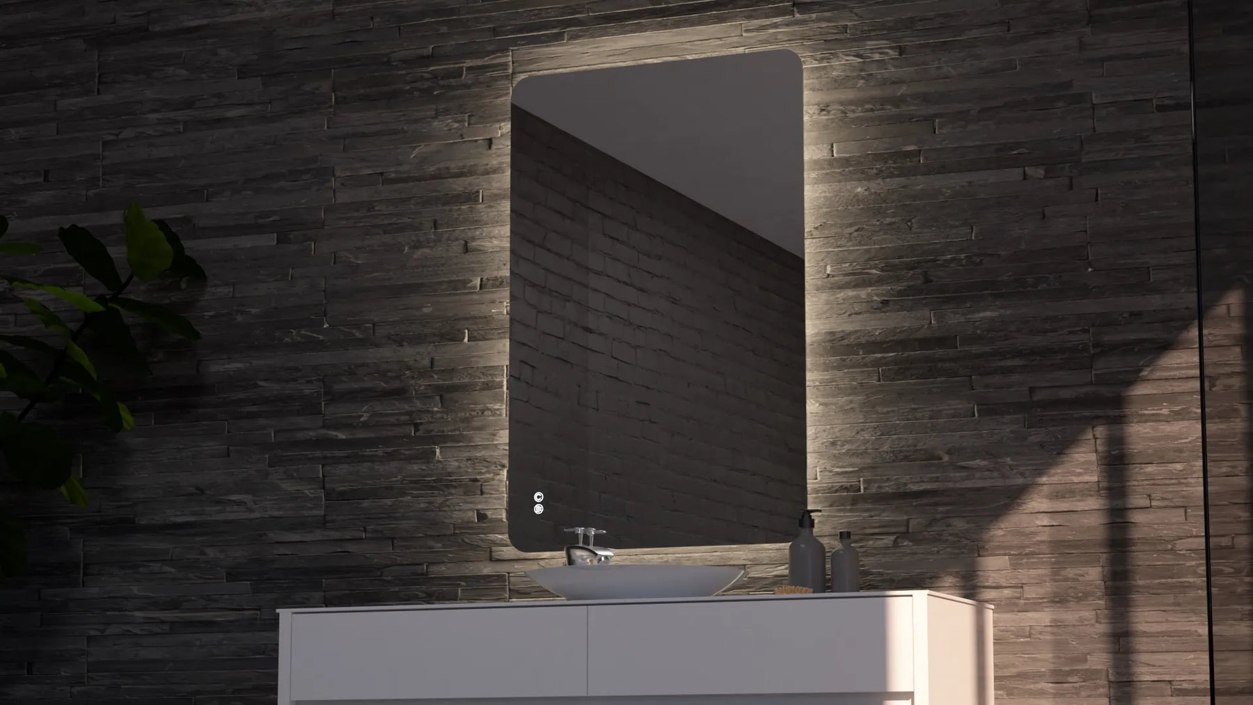 ASTA S Rectangular Backlit LED Bathroom Mirror