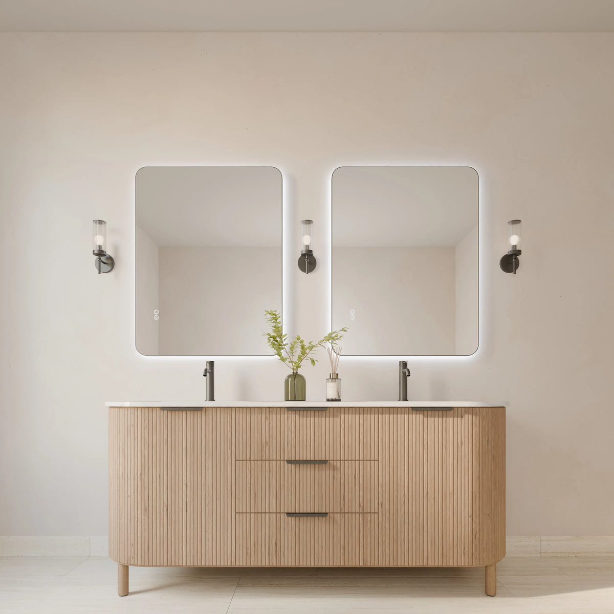 Framed ASTA S Backlit LED Bathroom Mirror