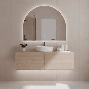 AURA S Arch LED Backlit Bathroom Mirror