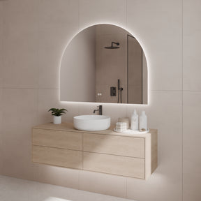 AURA S Arch LED Backlit Bathroom Mirror