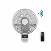 Avalon 350mm 14" 10 Speed Remote & WIFI 70W DC Wall Fan With 8hr Timer White