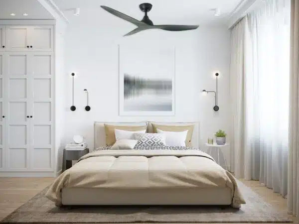 Avoca DC 1220mm 3 ABS Blade WIFI & Remote Control Ceiling Fan Only Matt White