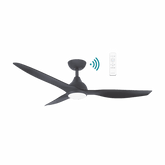 Avoca DC 1320mm 3 ABS Blade WIFI & Remote Control Ceiling Fan with Variable Dim 20w CCT LED Light Matt Black