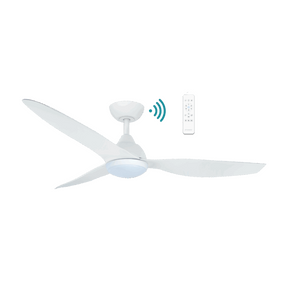 Avoca DC 1220mm 3 ABS Blade WIFI & Remote Control Ceiling Fan with Variable Dim 20w CCT LED Light Matt White