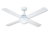 Azure AC 122cm (48") White Timber 2x E27 Light Ceiling Fan