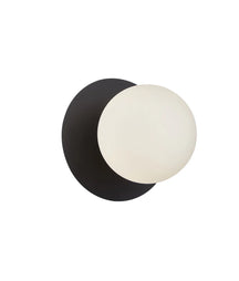 BALLE Interior Round Opal Diffuser with Round Base Wall Lights