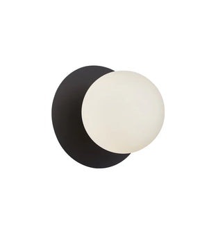 BALLE Interior Round Opal Diffuser with Round Base Wall Lights
