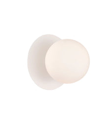 BALLE Interior Round Opal Diffuser with Round Base Wall Lights