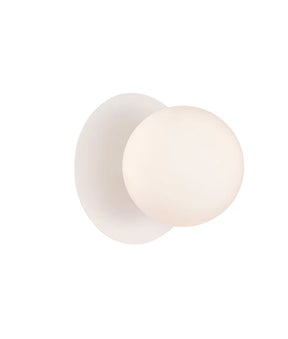 BALLE Interior Round Opal Diffuser with Round Base Wall Lights
