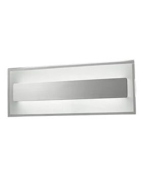 BARCELONA City Series LED Interior Clear Border Frosted Inner Rectangular Brushed Wall Light