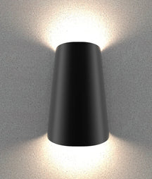 BESTRI LED Tri-CCT Exterior Surface Mounted Cone Up/Down Wall Light IP65