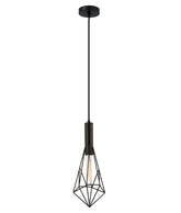 BLACKBAND & WHITEBAND Small Diamond Shape Bird Cage Pendant Lights