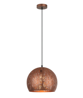 BOTANICA: Bohemian Embossed Dome Shape Pendant Lights
