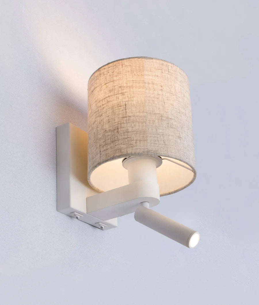 BRIGHTON City Series E27 Interior Wall Lamp With Adjustable LED Reading Lights