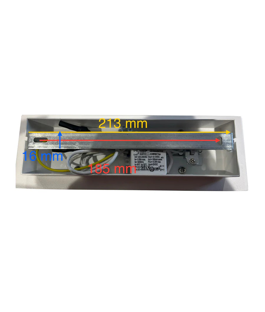 BRISTOL City Series LED Tri-CCT Interior Curved Up/Down Dimmable Wall Light