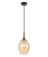 BROTE: Retro Interior Bronze Wine Glass Shape Pendant Lights