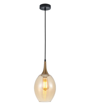 BROTE: Retro Interior Bronze Wine Glass Shape Pendant Lights