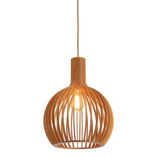 Boaz M N 1 Light Medium 35cm E27 Pendant Natural