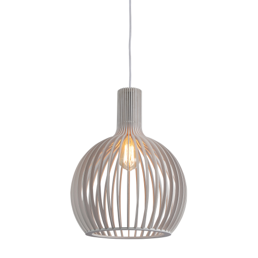 Boaz M WH 1 Light Medium 35cm E27 Pendant White