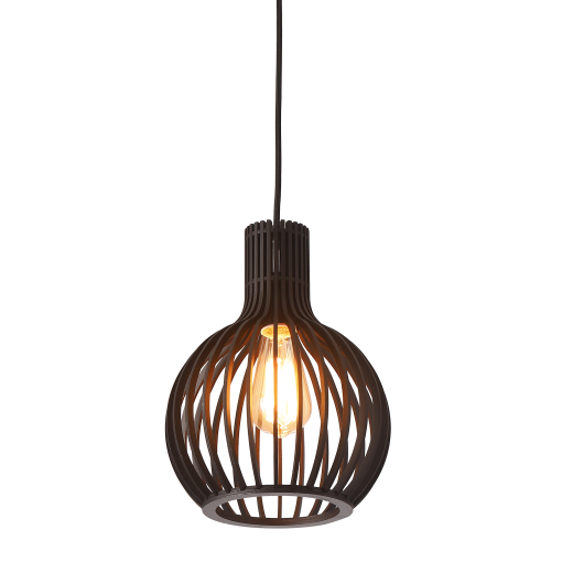 Boaz S B 1 Light Small 23cm E27 Pendant Black