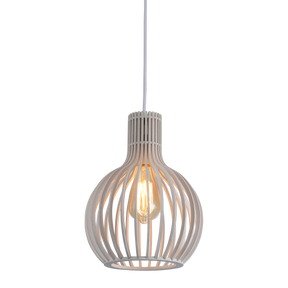 Boaz S WH 1 Light Small 23cm E27 Pendant White