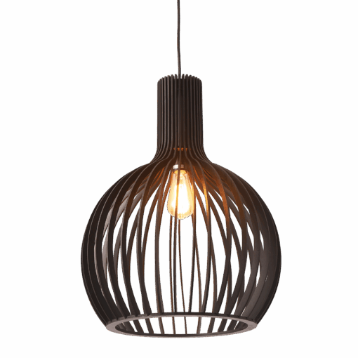 Boaz L B 1 Light Large 45cm E27 Pendant Black