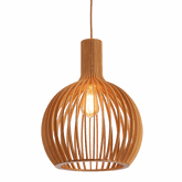 Boaz L N 1 Light Large 45cm E27 Pendant Natural