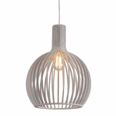 Boaz L WH 1 Light Large 45cm E27 Pendant White