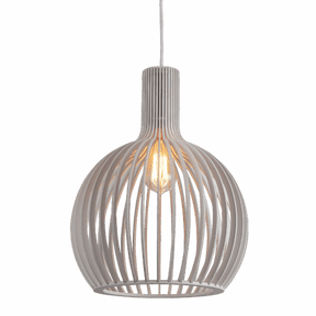 Boaz L WH 1 Light Large 45cm E27 Pendant White