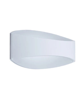CANNES City Series LED Interior Matte White Curved Up/Down Wall Light