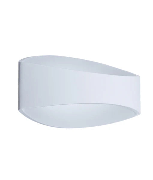 CANNES City Series LED Interior Matte White Curved Up/Down Wall Light