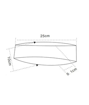 CANNES City Series LED Interior Matte White Curved Up/Down Wall Light