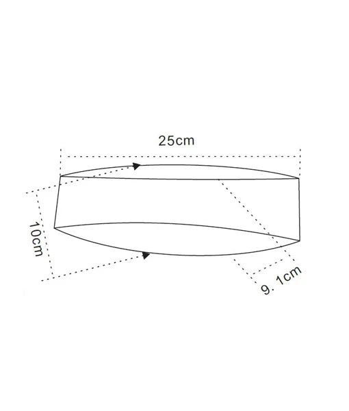 CANNES City Series LED Interior Matte White Curved Up/Down Wall Light