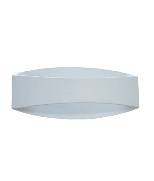 CANNES City Series LED Interior Matte White Curved Up/Down Wall Light