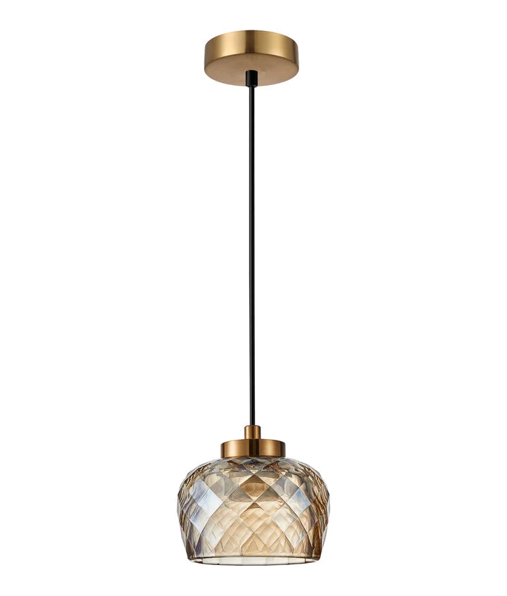 CARAMELLE: Interior LED Tri-CCT Glass with Segments Ellipse Pendant Lights